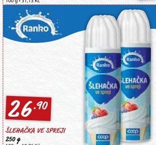 Šlehačka ve spreji Ranko
