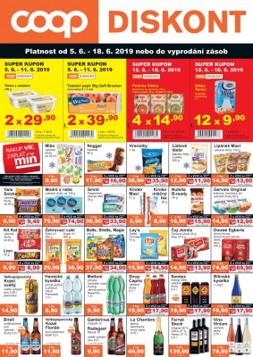 akční leták COOP 5.6.2019-18.6.2019