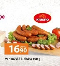 Venkovská klobása Krásno