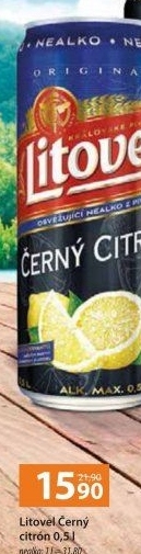 Nealkoholické pivo ochucené Litovel