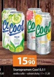 Pivo ochucené Staropramen Cool