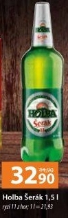 Pivo světlý ležák 11° Šerák Holba
