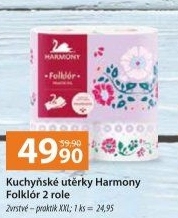 Utěrky kuchyňské 2vrstvé Praktik XXL Harmony