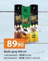 Přípravek proti hmyzu sprejBiolit