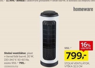 STOLNÍ VENTILÁTOR