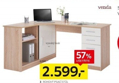 ROHOVÝ PSACÍ STŮL