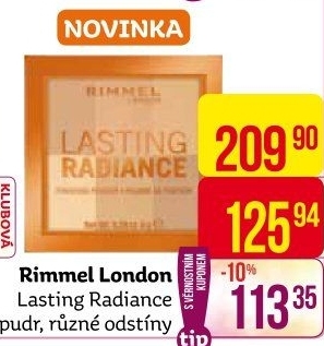 Pudr Lasting Radiance Rimmel