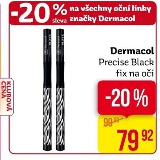 Linky oční Precise Black Dermacol