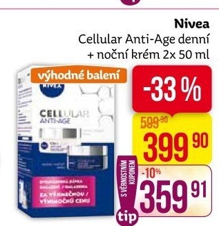 Balení krém denní a noční omlazující Anti-age Cellular Nivea