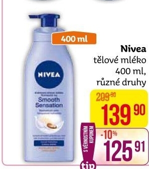 Tělová mléka Nivea