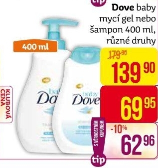 Mycí gel Baby Dove