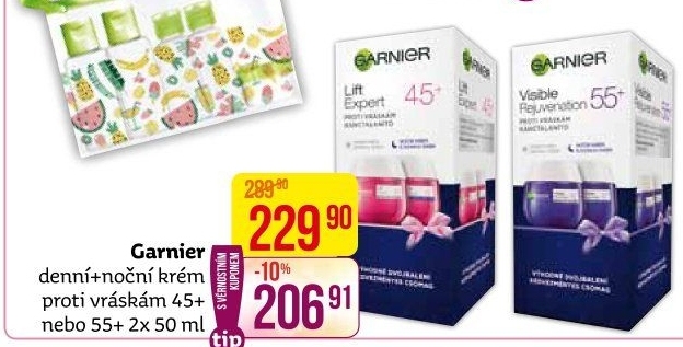 Balení krém denní a noční proti vráskám Garnier
