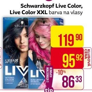 Barva na vlasy Live Colour Schwarzkopf