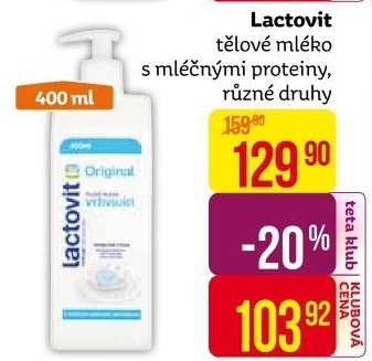 Tělové mléko Lactovit