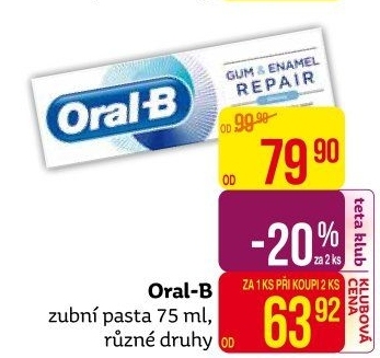 Pasty na zuby Oral-B