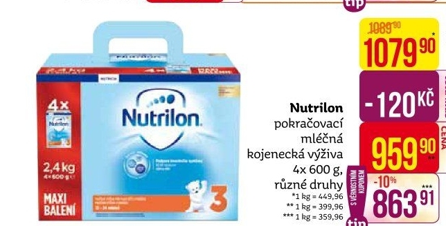 Kojenecké mléko Nutrilon