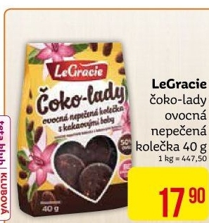 Kolečka ovocná nepečená Le Gracie