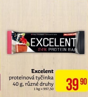 Proteinová tyčinka Excelent Nutrend