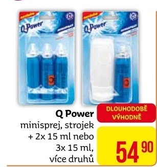 Osvěžovač vzduchu mini sprej Q Power