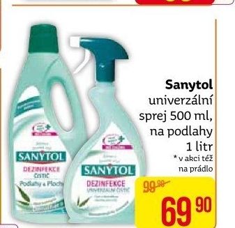 Dezinfekční univerzální čistič ve spreji Sanytol
