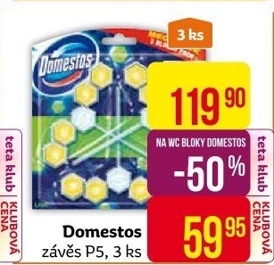 WC blok tuhý Power 5 Domestos