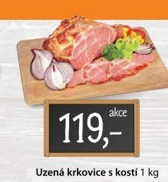 Uzená krkovice s kostí