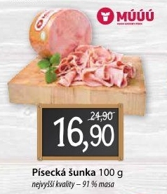 Šunka písecká nejvyšší kvality Maso uzeniny Písek