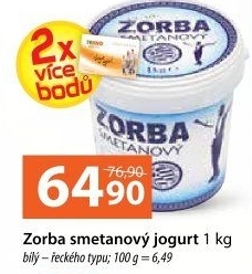 Bílý jogurt smetanový Zorba
