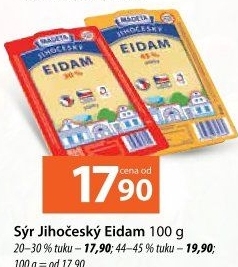Sýr Eidam Jihočeský Madeta
