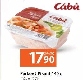 Salát párkový pikant Cabů