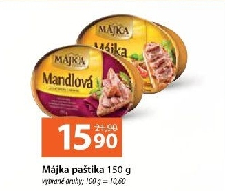 Paštiky Májka