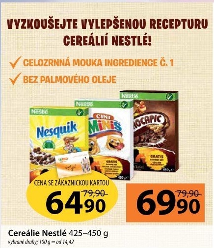 Cereálie Nestlé