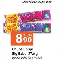 Žvýkačky Big Babol Chupa Chups