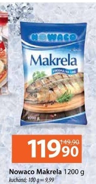 Makrela kuchaná mražená Nowaco