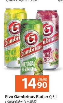 Pivo ochucené Gambrinus