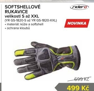 Motorkářské rukavice Ridero