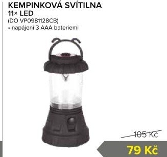 Kempingová LED svítilna