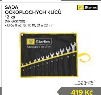 Očkoploché klíče Starline