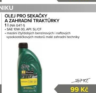 Motorový olej 10W - 30 Garden Starline