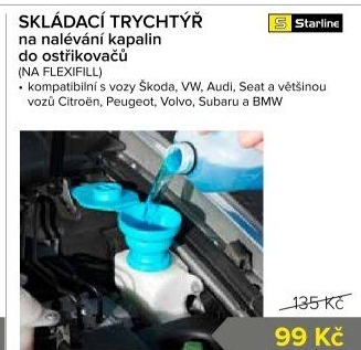 Trychtýř do auta Starline