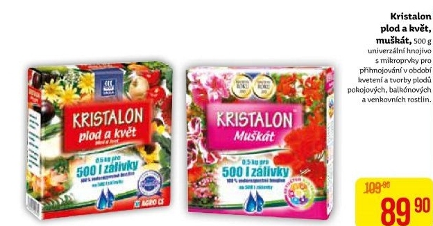 Hnojivo pro plod a květ Kristalon