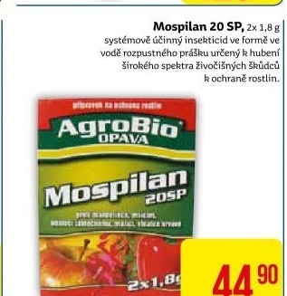 Přípravek insekticid prášek Mospilan 20 SP AgroBio