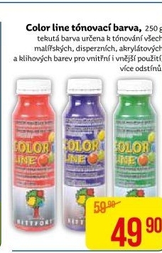 Malířská tónovací barva Color Line Kittfort