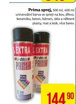 Barvy ve spreji Prima