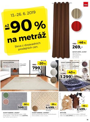 akční leták Kika nábytek 13.6.2019-26.6.2019