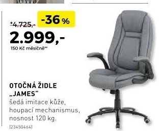 Otočná židle James