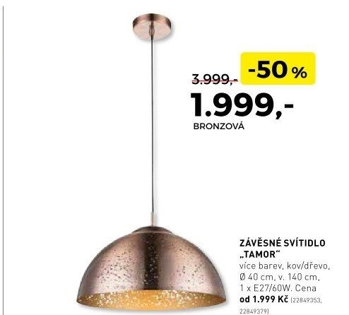Závěsné svítidlo Tamor