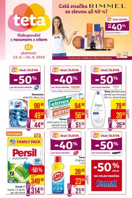 akční leták Teta drogerie 13.6.2019-24.6.2019