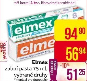Pasty na zuby Elmex
