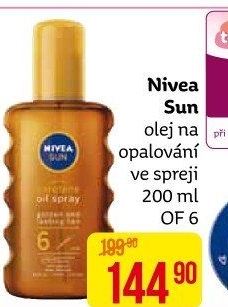 Olej na opalování ve spreji OF 6 Sun Nivea